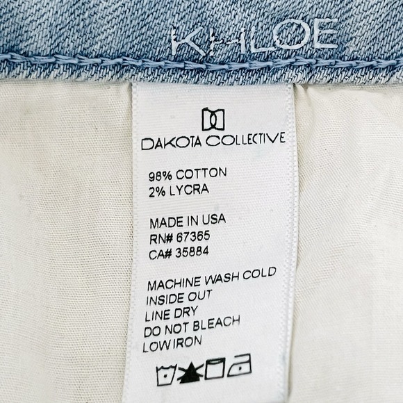 DAKOTA Collective Womens Khloe Blue Skinny Jeans Size 26 Distressed Low Rise NWD - Picture 7 of 14